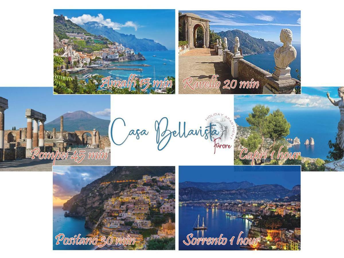 Casa Bellavista Villa Furore Kültér fotó